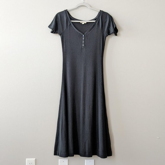 L'AGENCE Black Midi Dress - Picture 1 of 6